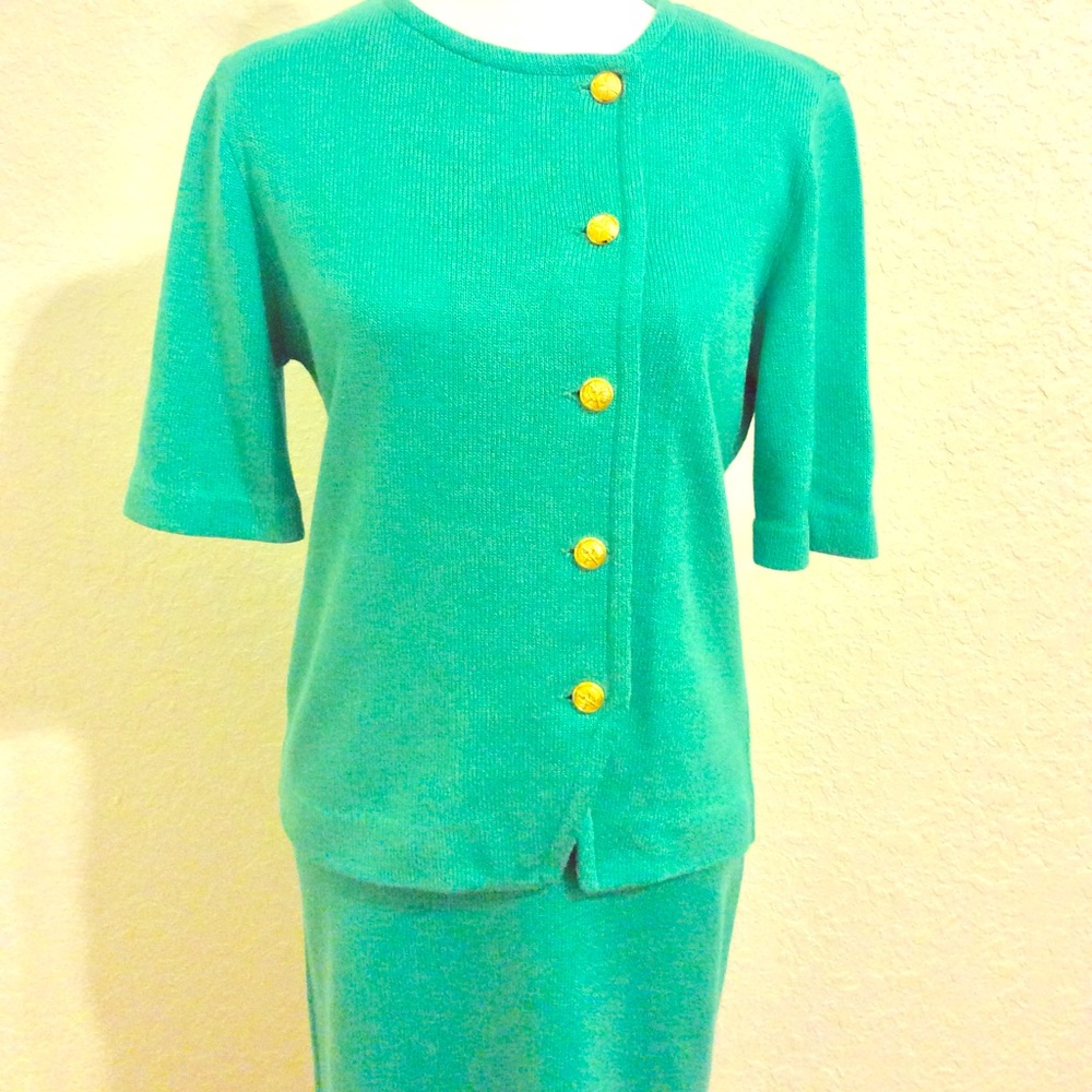 Castleberry London Vintage Knit Skirt Suit